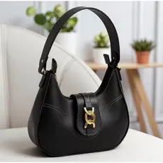 Bolsa Lunna Meia Lua de Ombro Feminina Casual Estilosa Baguete
