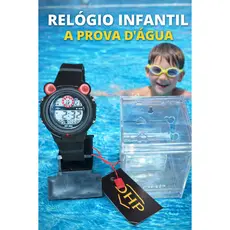 Relógio Digital Infantil A Prova D Água + Caixinha