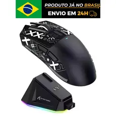 Mouse Gamer Attack Shark X11 Sem Fio – 22.000 DPI, RGB, Ultra Leve 63g, Dock de Carregamento