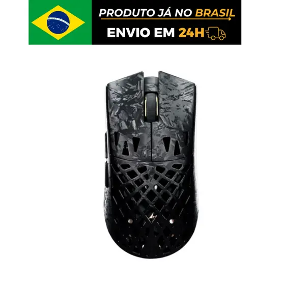 Mouse Gamer ATK Ghost Ultimate Wireless 8K PAW3950 Fibra de Carbono 47g Bluetooth USB-C