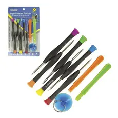 Kit 04 Itens Manta Antiestática + Jogo de Chaves de Precisão +  Espátula Abrir Celular + Kit 04 Pinças Super Oferta