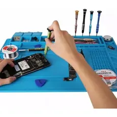 Kit Reparo Celular Manta Antiestática + Par Luvas + Grampos + Cola + Chave Precisão Promoção