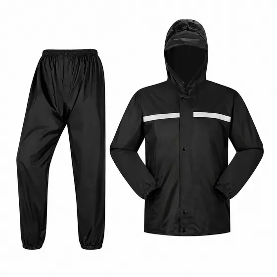 Capa de Chuva Impermeável Motoqueiro GG | Conjunto Jaqueta + Calça Refletivo Motociclista