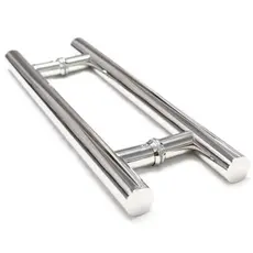 Puxador Aço Inox Tubular 60cm para Porta de Madeira Vidro Alumínio