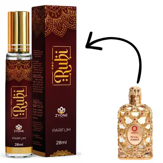 Perfume Arabe Feminino Rubi 28ml Zyone - Alta Fixação - Perfumes Importados