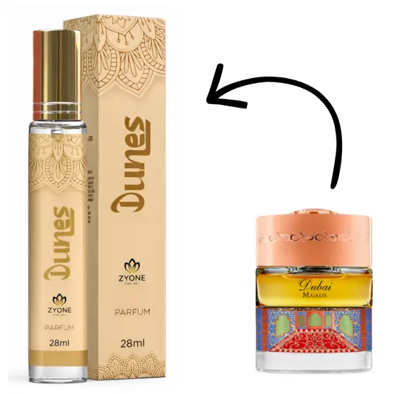 Perfume Arabe Dunes Unissex 28ml Zyone - 12h Fixação - Perfume Importado - Amadeirado Especiado