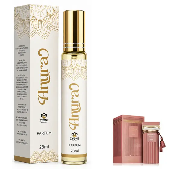 Perfume Árabe Feminino Anura 28ml Zyone - Floral Amadeirado - Longa Duração, Elegância, Luxo