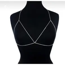 Bodychain borychain Sutiã de correntes  cintos corporais estiloso Festival praia verão festval