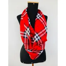 Lenço Xadrez Azul e Vermelho lenço de corpo e pescoço turbante