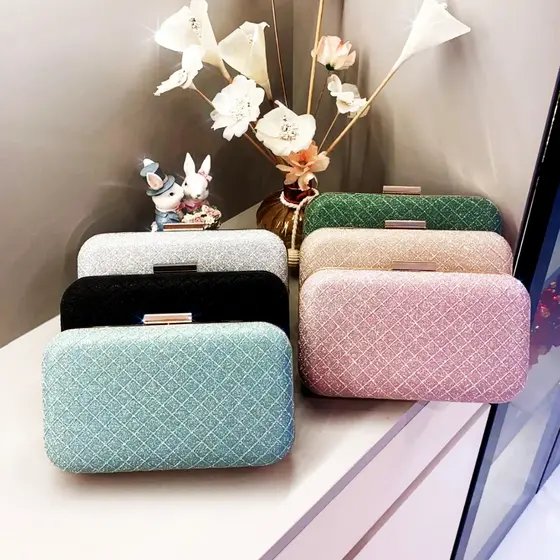 Bolsa Tiracolo / Carteira Feminina Com Glitter Para Festa / Banquete / Casamento WT168-125