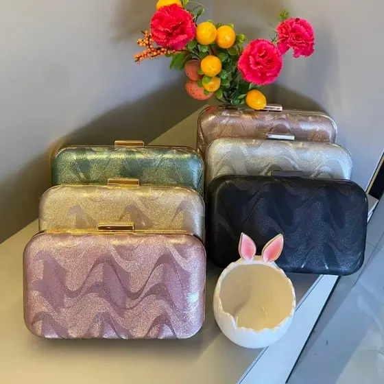 Bolsa Tiracolo / Carteira Feminina Com Glitter Para Festa / Banquete / Casamento WT168-223