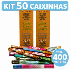 Incenso Natural Aromas Sortidos Special Blend 50 Caixas 400 Varetas Relaxamento