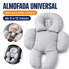 Almofada Redutor Bebê Conforto Universal Anatômica Kit 2 Peças Estampas Premium