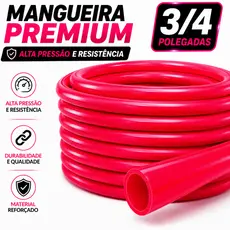 Mangueira 3/4 Reforçada Jardim Alta Pressão Flexível Irrigação 5m a 20m
