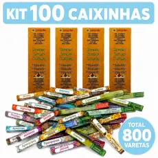 Incenso Natural Aromas Sortidos Special Blend 100 Caixas 800 Varetas Relaxamento
