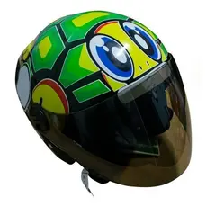 Capacete Liberty New 3 Personalizado Tartaruga Vr 46 Adesivado C/fumê Ou Adesivo Osascorte