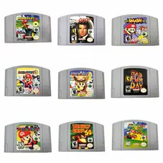 2022 Cartas De Jogo Mario Kart , Super Esmash Bros , Festa Usar Versão Ntsc Para N64 Marioed Games Papel Marteado