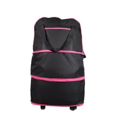 Bolsa para Sacoleira,Mala De Viagem Grande C/rodinhas 3 Aberturas Expans铆vel Dobr谩vel