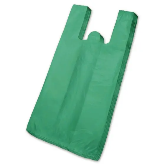 Sacola Reciclada VERDE  Pacote de 1Kg (ler descrição)