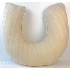Almofada Para Amamentação De Tricot Trabalhada Luxo
