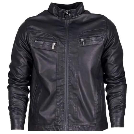 Jaqueta de Couro Masculina Resistente Elegante Clássica