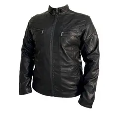 Jaqueta De Couro Masculina Plus Size Resistente Impermeável Pronta Entrega
