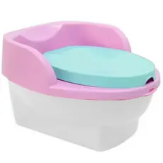 Pinico Infantil 2 em 1 Com Redutor De Assento Cardoso Toys Troninho Bebe Rosa Reforçado Penico De Transição higiênico
