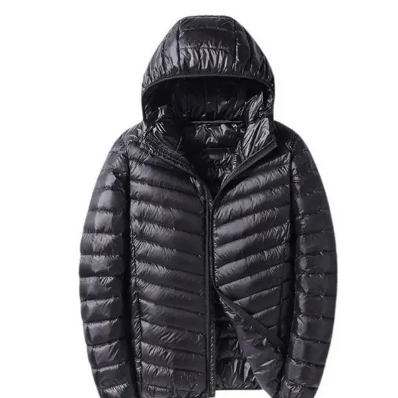 Jaqueta Masculina Bobojaco Puffer Náilon Moderna Estilo Americano