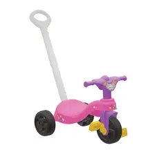 Carrinho de Passeio Pais e Filhos Infantil 2 em 1 – Triciclo e Motoca Menino e Menina Com empurrador