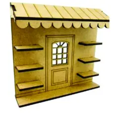 Frente de vendinha para mini cenário MDF