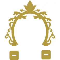 Mini Painel Arco Arabesco 10cm 5 unidades MDF