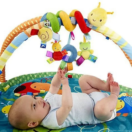 1pcs Mobile Centopeia Espiral Ideal Carrinho Bebê Conforto Berço Com Barulho de Chocalho pode ser lavado