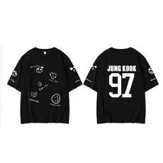 Camiseta BTS JungKooK JIMIN  V JIN RM Eii iSUGA JHOPE moda Kpop BTS Army bangtanboys