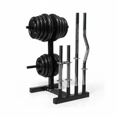 Suporte De Academia Organizador 300kg Profissional De Barras E Anilhas