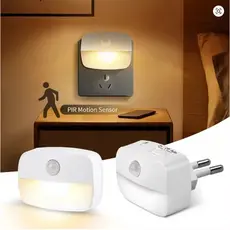 Luz Noturna Luminária Sensor de Movimento Inteligente Automática de Tomada Bebê Criança Luz