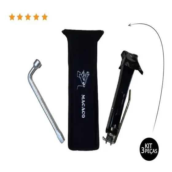 Macaco Automotivo Carro Chave De Roda 19mm e Bolsa Fiat Envio Imediato
