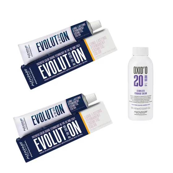 Kit 2 Colorações Evolution Alfaparf + 1 Ox 90ml
