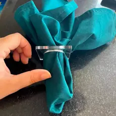 Kit 8 Argolas Suporte Anéis Porta Guardanapo Mesa Acrilico