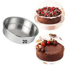 Forma Redonda Assadeira Para Bolo Tortas 20x5 Cm Melhor Qualidade