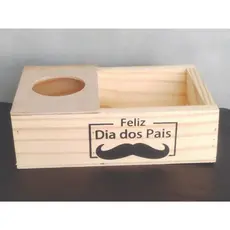 Bandeja Minizinha petisqueira para dia dos pais com estampas e 1 divisória