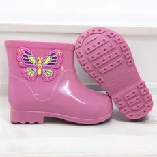 Galocha Chuva Infantil para terra Menina Feminina Bota Criança Leve Confortável Solami