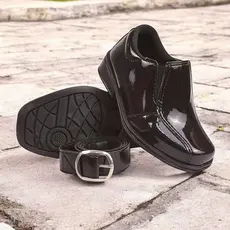 Sapato Casamento Batizado Social Liso Infantil Masculino Menino Ocasiões Formais Casamento