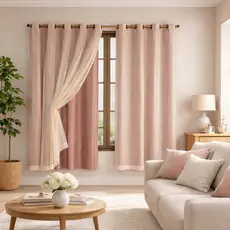 Cortina Blackout PVC C/Voil Liso Blecaute Corta 100% a Luz Para Quarto, Sala, Várias Cores e Medidas