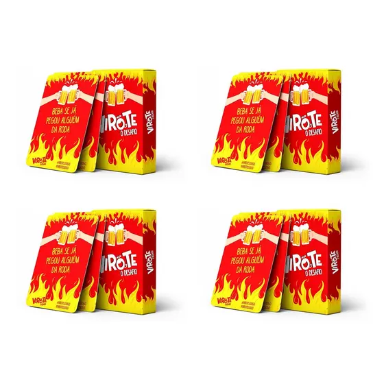 Jogo Virote O Desafio - Bebida Baralho Cartas Bebão Esquenta Escolha o Seu!