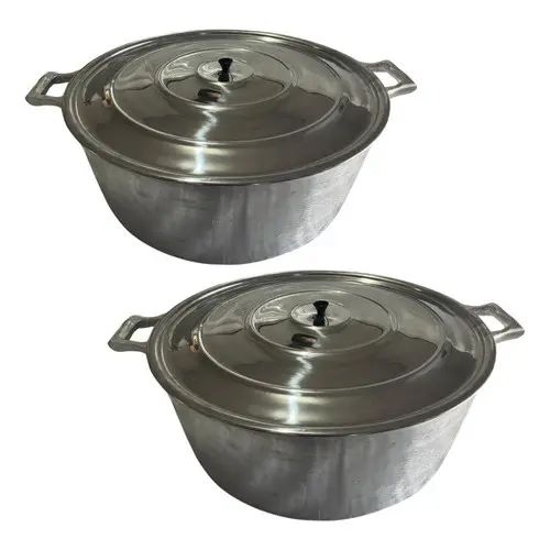 2 Panelas Aluminio Batido Numero 60 caçarola 60cm