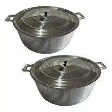 2 Panelas Aluminio Batido Numero 60 caçarola 60cm