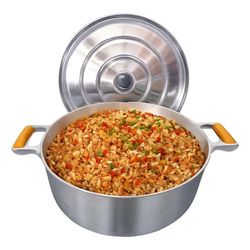 Panela Caçarola 36cm Alumínio Fundido Batido Grosso Grande