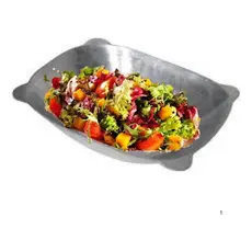 Gamela Grande Saladeira Fruteira Alumínio Batido 7,5 Litros