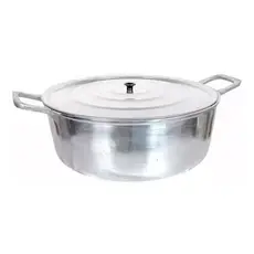 Panela Grande 50 Cm Alumínio Grosso Batido Fundido 35 Litros