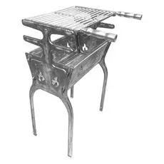 Churrasqueira Desmontável, Super Premium, Portátil Alumínio fundido 81 cm altura